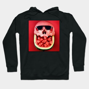 Fruit Watermelon Wearing Sunglasses Hoodie